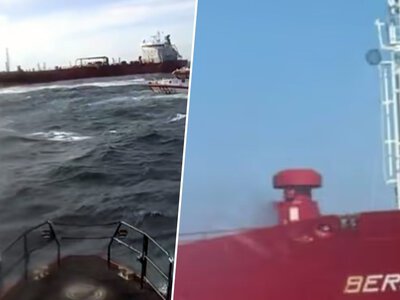 Tankowiec z kwasem siarkowym zapalił się u wybrzeży Norwegii