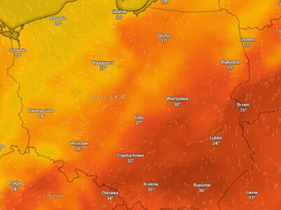 35 stopni, grad i wichury. Wiatr rozpędzi się do 90 km/h