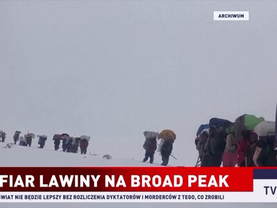 Lawina na Broad Peak