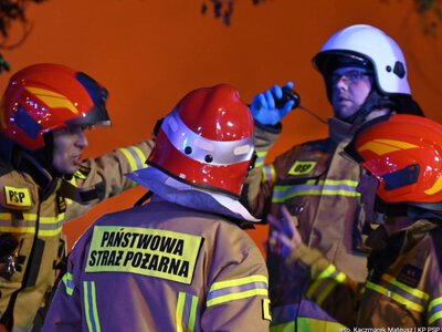 Pożar na ogródkach działkowych. W środku zwęglone ciała