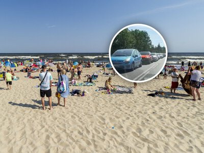 Paraliż na drodze nad Bałtyk. Mamy nagranie. Końca nie widać
