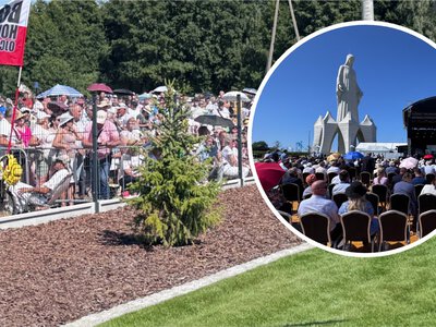 Odsłonięcie pomnika Matki Boskiej. VIP-y się bawiły, tłumy czekały za bramkami. Wyszło niezręcznie