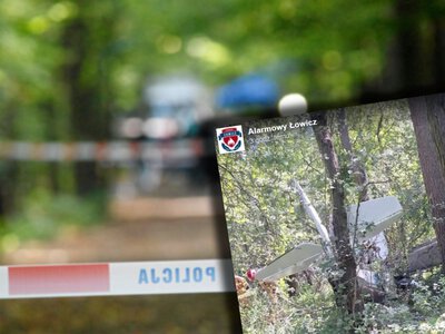 Wypadek małego samolotu w Bobrownikach. Śmigłowiec LPR zabrał pilota do szpitala