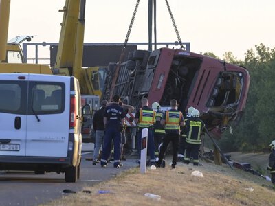 Polski autokar spadł do rowu na Węgrzech. Podróżni wracali z pielgrzymki