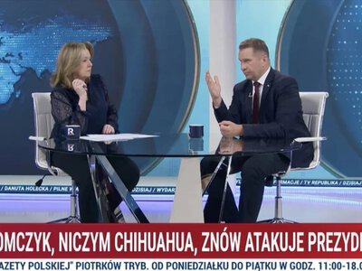 Zaskakująca reakcja dziennikarki na antenie TV Republika. „Nie pozwalam na takie rzeczy”