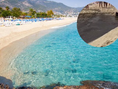 Szok na plaży w Alanyi. Polka nagrała czarną ciecz wpływającą do morza