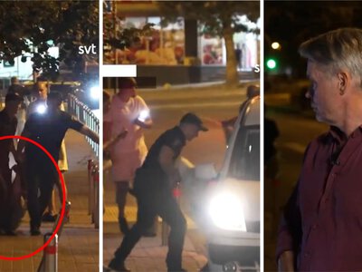 Szwedzcy reporterzy oniemieli. Kamera uchwyciła wstrząsający finał pościgu