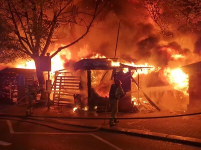 Wielki pożar katowickiego targowiska. Zatrzymano 23-latka