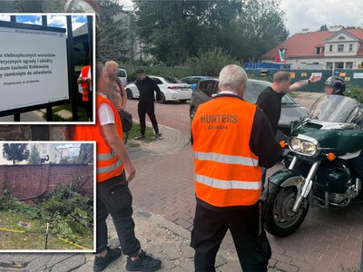 Gorąco pod Łazienkami Królewskimi. Ludzie przepychają się z ochroniarzami