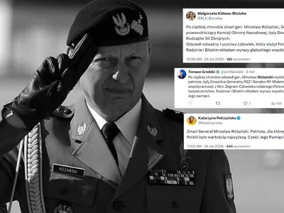 Odszedł odważny i uczciwy człowiek. Żegnają zmarłego gen. Różańskiego