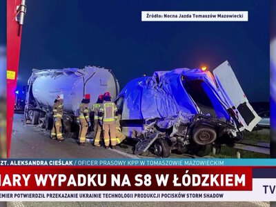 W śmiertelnym wypadku na S8 zginęły dwie osoby