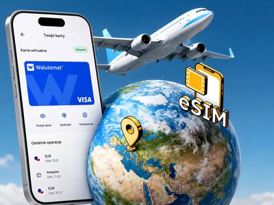 eSIM za 1 grosz. Walutomat ma promocję dla podróżnych