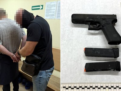 Broń i amunicja w mieszkaniu na Woli. Zatrzymano trzech Rosjan