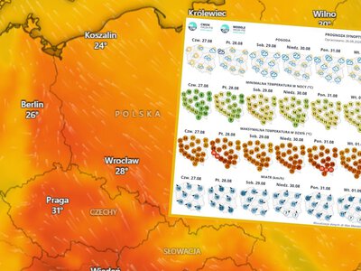 Czy ostatnie dni wakacji będą upalne? Prognoza IMGW pokazuje nawet 31 stopni