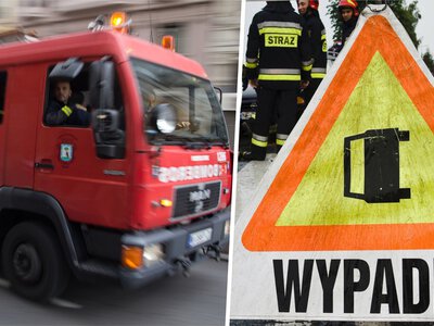 Wypadek autobusu pod Olsztynkiem. 26 pasażerów w środku. Straż podaje nowe fakty