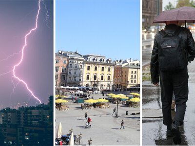 Poniedziałek początkowo pogodny. Potem będzie coraz gorzej. Temperatura wysoka, ale burz nie zabraknie
