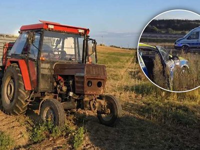 Szalona ucieczka kompletnie pijanego traktorzysty. Jego zachowanie zdumiało policjantów