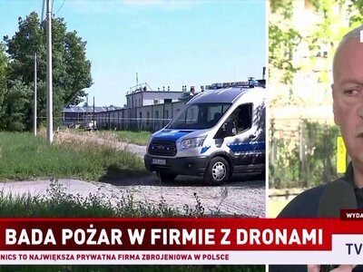 Pożar w zakładzie produkującym drony. Możliwy sabotaż