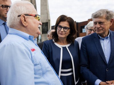 Brak porozumienia w rocznicę Porozumień Sierpniowych: osobno Wałęsa, osobno Nawrocki