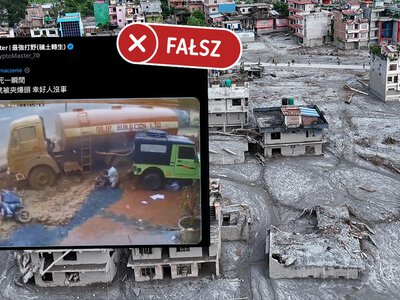 Fałszywe obrazy katastrofy. AI wykorzystane po powodzi w Nepalu i Tybecie