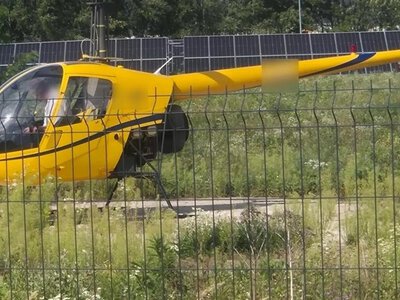 Zerwał linię energetyczną prywatnym śmigłowcem i uciekł. Teraz sam zgłosił się na policję