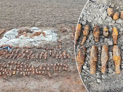 Amunicja i granaty. Rolnik poszedł w pole i odkrył setki niewybuchów