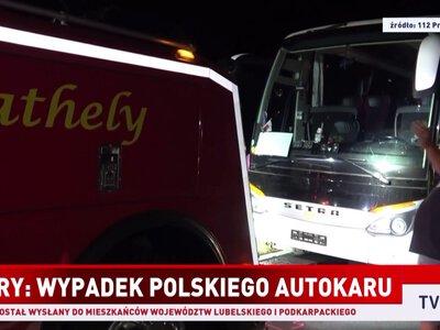 Wypadek autokaru na Węgrzech