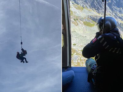 Polski turysta zginął w Tatrach. Ciało zlokalizowano z pokładu śmigłowca