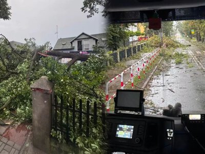 Trąba powietrzna nad Wielkopolską. Film pokazuje niespotykaną siłę żywiołu