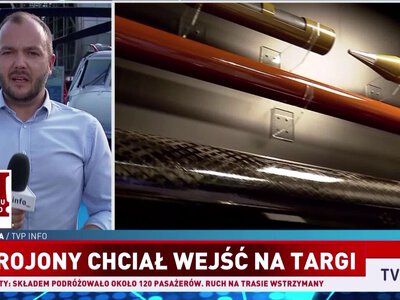 Wylanie nieznanej cieczy na targach obronnych