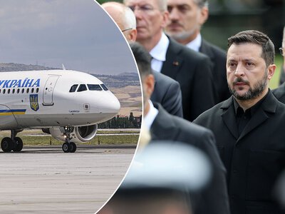 Samolot z Zełenskim „prawie trafiony” przez drona w Mołdawii