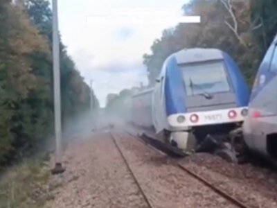 Wykolejenie pociągu we Francji. Do wagonu wpadł tłuczeń. Ponad 40 osób rannych