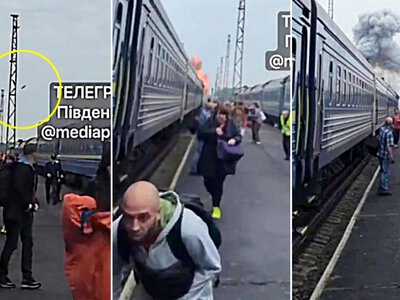 Dron trafił w pociąg do z Kijowa do Warszawy. Pasażerowie mieli niewiarygodne szczęście
