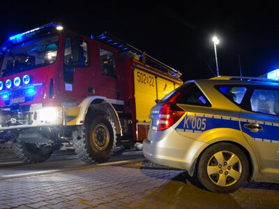 Trudna noc dla strażaków z Radziejowa. Ogień zniszczył budynek ich komendy