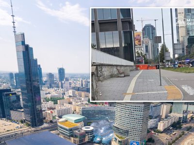 Bez zabezpieczenia! Człowiek pająk wspiął się na dach Varso Tower. Trzeci w ciągu roku