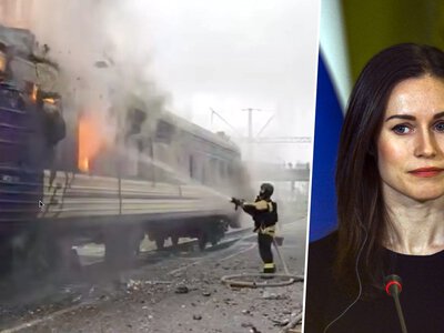 Rosyjski atak na pociąg. Z Kijowa wracała była premierka Finlandii
