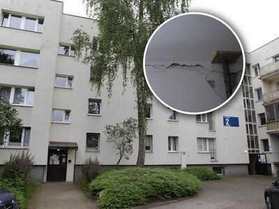 Jest z wielkiej płyty. Ewakuowano lokatorów. Fatalny stan budynku