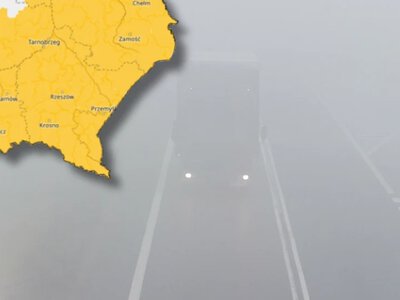 W takich warunkach lepiej zwolnić. Niektóre drogi zasnują gęste mgły