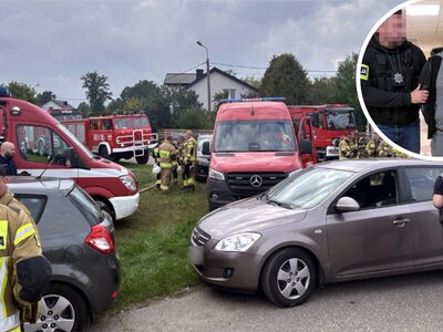 Tragedia w Kurach. Pręt przebił kobietę w samochodzie. Kierowca uciekł. Zatrzymany dwa dni później