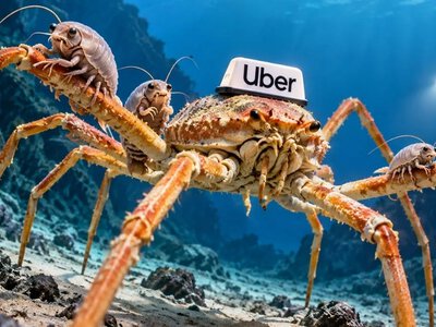 Na dnie oceanu też mają Ubera. Wystarczy złapać wielkiego pająka