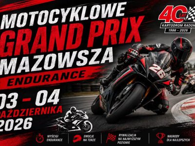 Motocyklowe Grand Prix Mazowsza Endurance już na początku października na Kartodromie Radom