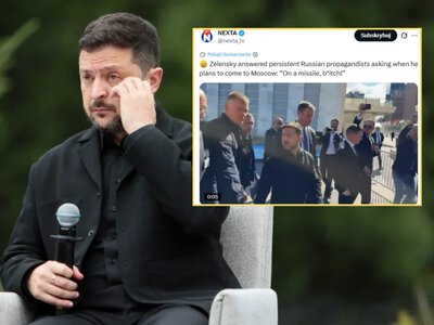 Zełenski dosadnie odpowiedział na zaczepkę. Nagranie obiegło sieć