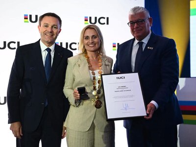 Agata Lang-Lelangue z wyróżnieniem. Doceniono jej wkład w kolarstwo