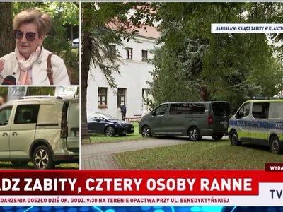 Kobieta relacjonuje przebieg ataku nożownika w Jarosławiu