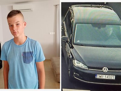 Pilny apel wrocławskiej policji. Szukają czarnego Volkswagena. Chodzi o zaginionego 12-latka