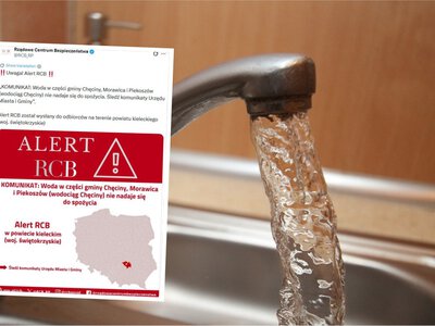 Alarm w Świętokrzyskiem. Ołów w wodzie z wodociągu. Tysiące mieszkańców z zakazem korzystania
