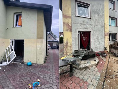 Eksplozja w hostelu. Poparzone 3-letnie dziecko i jej matka