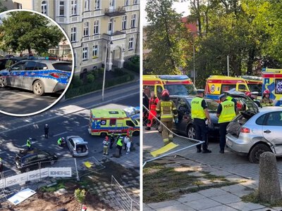 Dramatyczny wypadek w Opolu. Samochód wjechał w pieszych