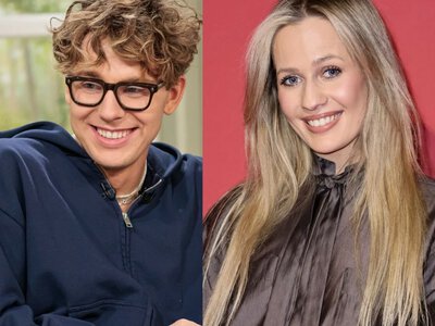 Mikołaj Bagiński i Magdalena Tarnowska na meczu. Okazywali sobie czułość