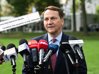 Sikorski pokazał list. Bardzo żałuję tego, co zrobiłam